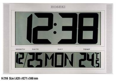 Hoseki LCD / Digital Wall Clock