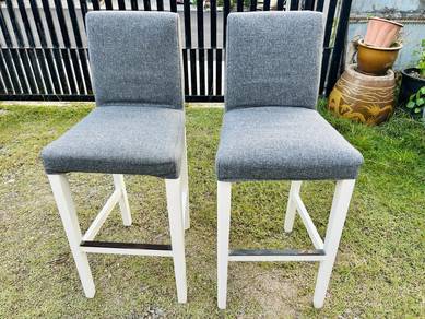 Ikea bar stool with backrest （75cm）