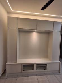 Kitchen cabinet tv console