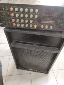 15' inch speaker ktv audio music lagu mic amplifie