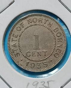 1 Cent State of North Borneo 1935