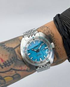 Custom Seiko Mod 44mm Lake Blue Doxa