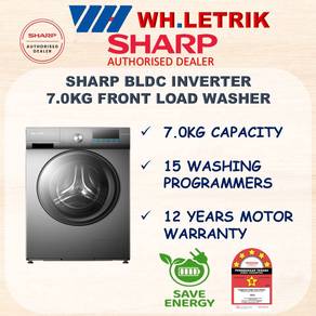 Sharp 7.0KG BLDC Inverter Front Load W.Machine