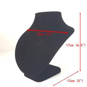 Premium Velvet Necklace Display Bust (17cm Height)