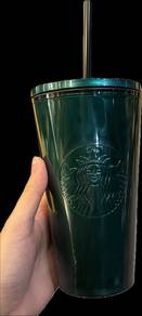 Emerald Green Starbucks Cold Cup Tumbler