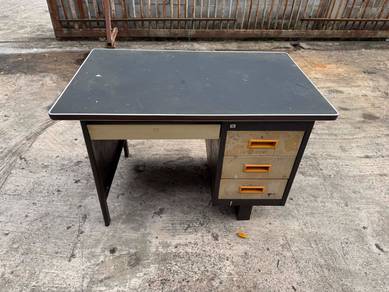4ft Heavy Duty Meja Steel Office Table Drawer