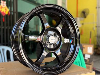 Sport Rim Baru SSR TYPE C 16 inch Glossy Black