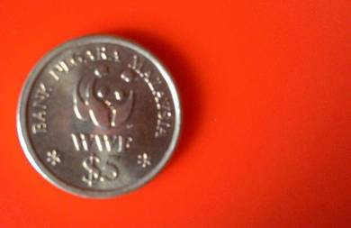 Dy 20th Anniversary WWF For Nature Msia 5 Ringgit