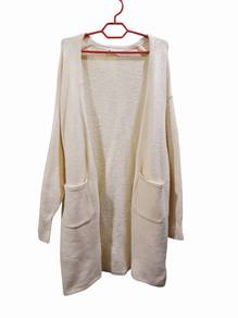 Long cardigan in cream