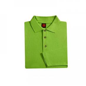 T-shirt Plain Polo Oren Sport Long Sleeve Green