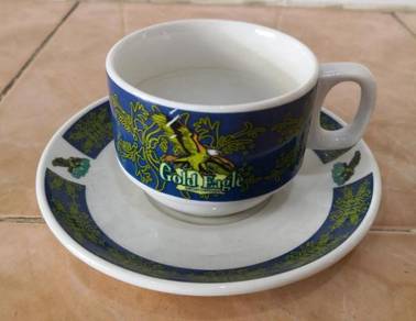 Cawan piring Gold Eagle coffee cup saucer