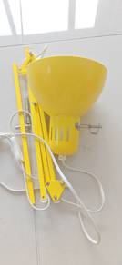 IKEA Yellow Adjustable Swing Arm Desk Lamp
