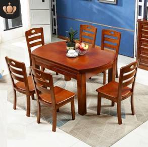DINING TABLE KITCHEN CHAIRS WOODEN SET wood 2