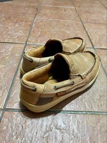 Kickers Leather Boat Loafer Shoe