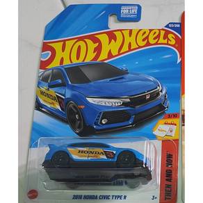 Hot Wheels 2018 Honda Civic Type R Blue - Honda