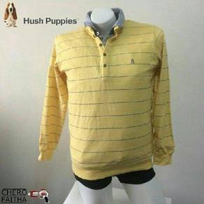 Hush Puppies collar button up long sleeve sweat sh