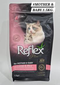 Reflex Plus Cat Food 1.5kg Mother Baby Kucing Lamb