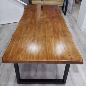[USED] Large Solid Wood Dining Table for Sale