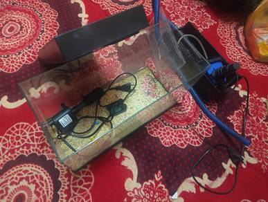Tank Aquarium Mini  & Pump Oksigen