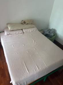 King Koil Queen Mattress and IKEA metal bed frame 