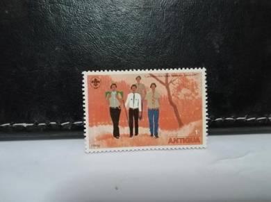 1977 Antigua Stamp Boy Scout Jamboree Hiking