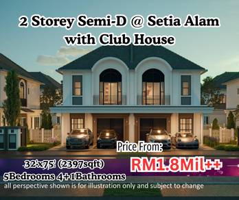 Semi-Detached House in Setia Alam,SGR