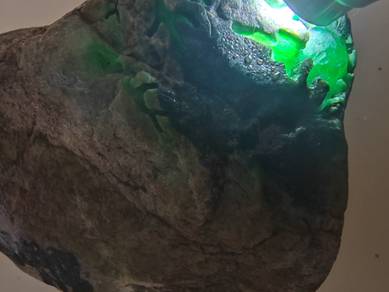 Icy Ice Green Jadeite Jade Rough Stone