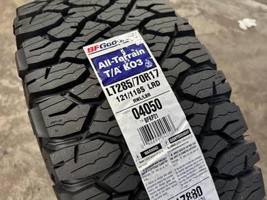 NEW 285 70 17 BF Goodrich AT K03 Tyre Raptor Hilux