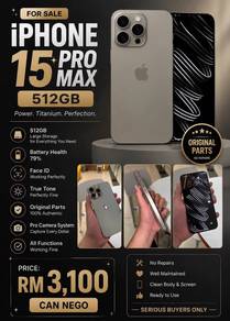 iPhone 15 pro max 512GB