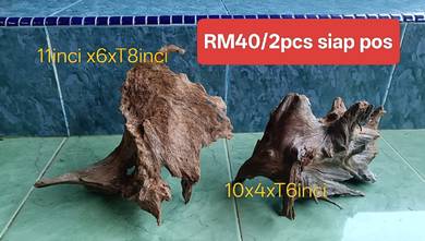 kayu aquascape JIMAT SET 2PCS