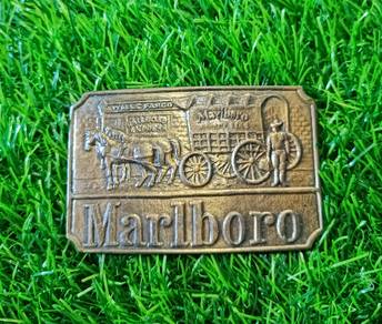 Vintage Marlboro horse wagon solid bekt buckle