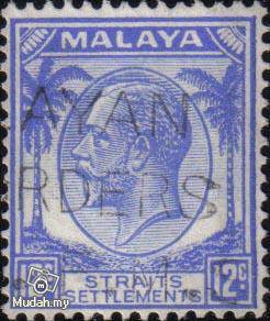 1936 Straits Settlements King George V 12c Stamp