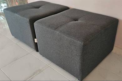 x2 Viva Houz Chester Ottoman Sofa Pouffe Bench