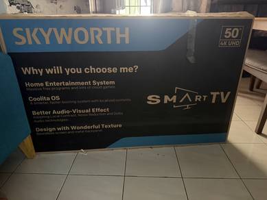 TV 50" skyworth smart tv 4K UHD