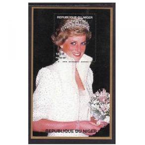 Princess Diana stamp minisheet 1997 Niger mnh D3 c