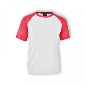 T- shirt Raglan Short Sleeve Code 1028 White/Pink