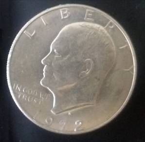 Collectible US Coin 1972-D Eisenhower One Dollar