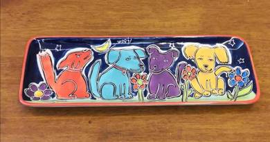 Doggie pattern plate