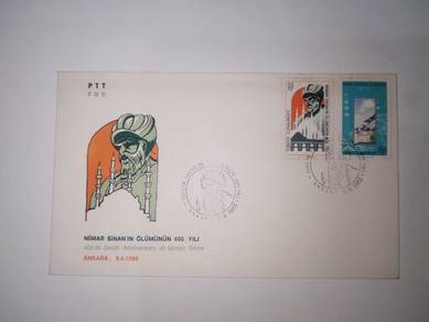 FDC Stamp Turkiye 1988 - Mimar Sinan