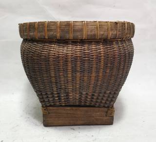 Basket Rice Basket Bamboo Rattan Lombok Indonesia