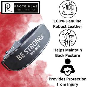 Be Strong Weightlifting Leather Belt (No Pad)