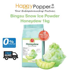 Bingsu Snow Ice shave Powder Premix Honeydew 1kg