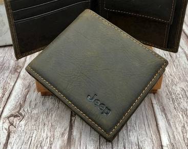 Jeep Genuine Cow Leather Men's Wallet