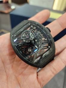 New Franck Muller Vanguard Carbon 7 Days Skeleton