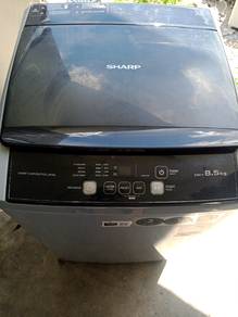 mashin basu sharp 8.5kg COD ada warranty 1 week 