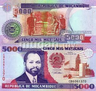 Mozambique 5000 meticais 1991 p 136 unc