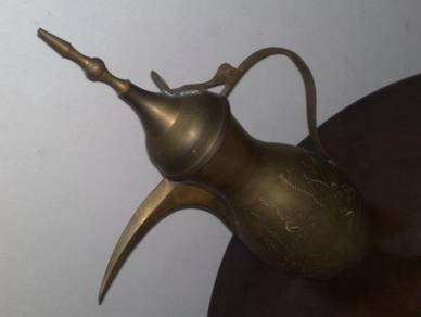 3501 large antique brass teapot teko tembaga