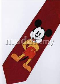 1 Mickey Mouse Disney Pose Handsome RED Neck Tie