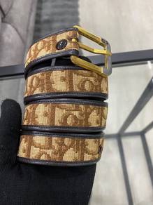 Authentic Dior Belt Oblique Monogram 70cm W28-30”