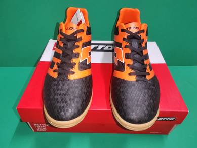 ITEM BARU_Kasut Sukan LOTTO BlackOrange size 9uk